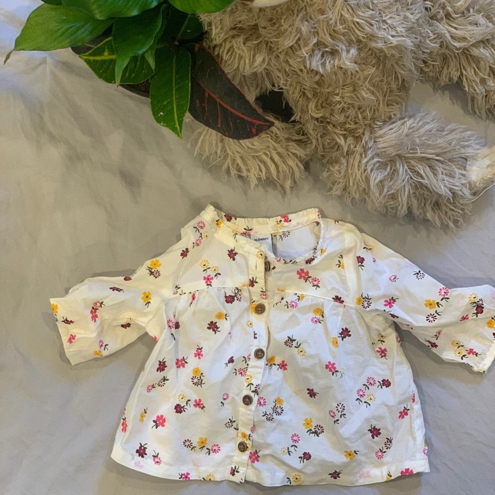 3-6 months floral blouse
